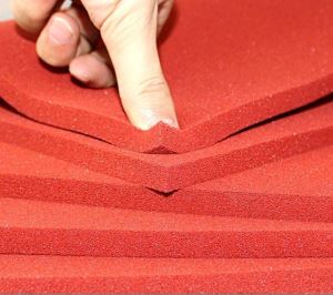 Red Open Cell gőzáthatoló szilikon habszivacs gumilaptekercs vasalóasztalhoz és présgéphez